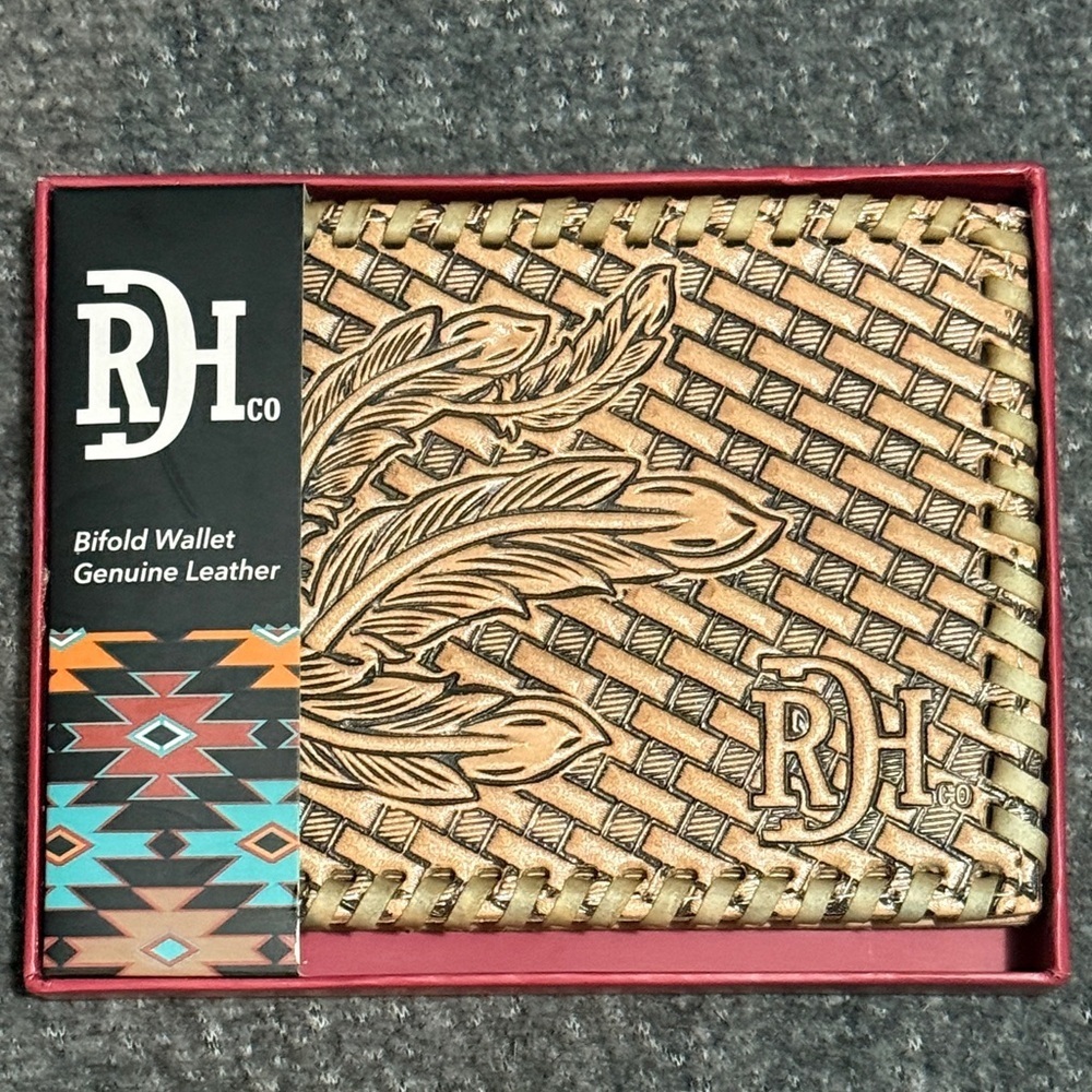 Red Dirt Hat Co. Leather Bifold Wallet - Picture 3 of 5